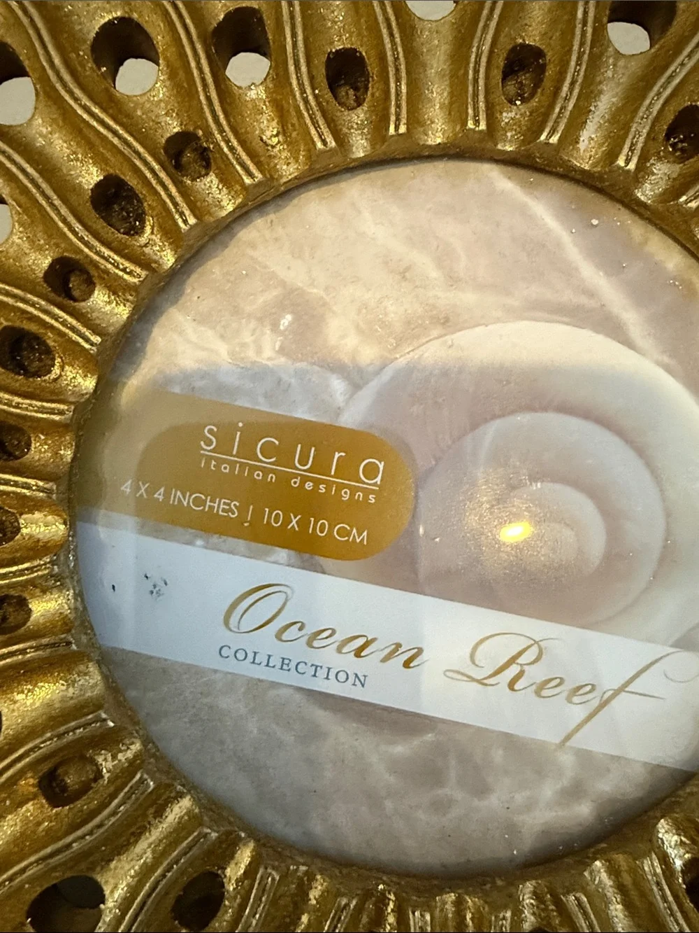 Ocean Reef Gold Decorative Frame